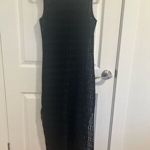 Dynamite Black Textured Maxi Dress